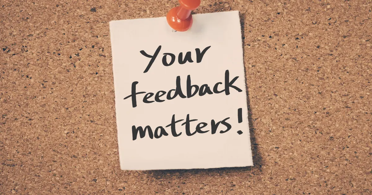 Ask for feedback